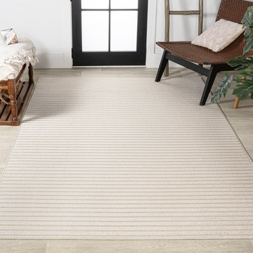 Aarhus Minimalist Scandi Striped Area Rug